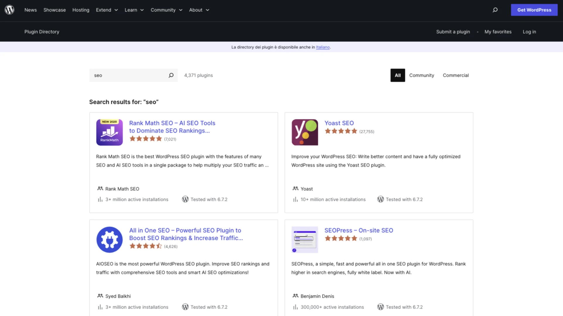 I Plugin di WordPress - 1