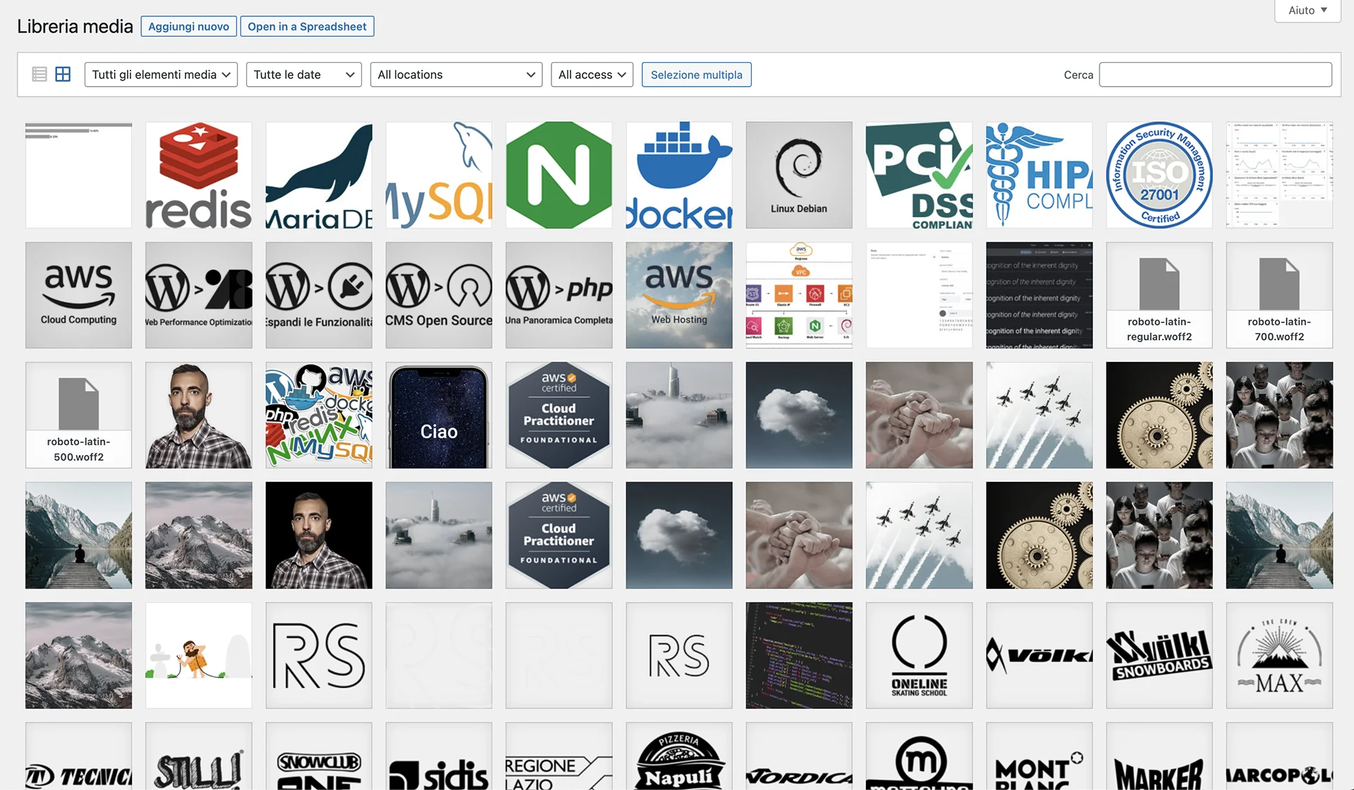 La Media Library di WordPress - 1