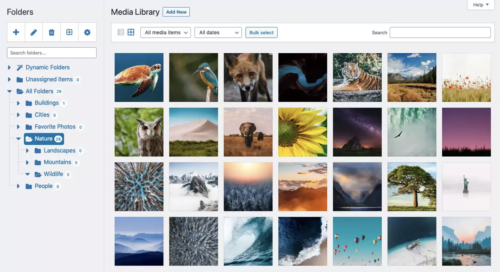 La Media Library di WordPress - 2